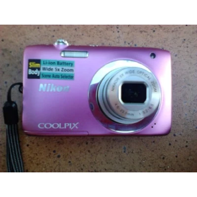 Image of Nikon Coolpix S2600 Digital Camera 14.00 Megapixel 5x Optical Zoom 2.7 Inch LCD Pink (Renewed)