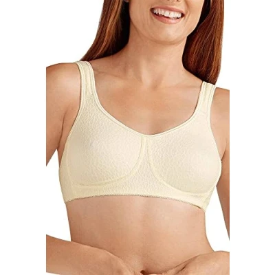 Image of Amoena Women&#039;s Mona Molded Wire Free Bra, Champagne, 34D