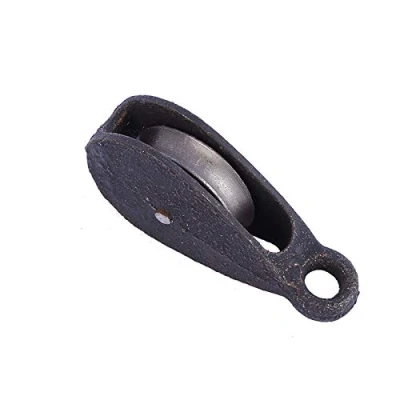 Image of Mini Pulley Lifting Roller Single Block Metal Directional Swivel for Industrial Hoisting, Electric Power, Shipbuilding, etc (32mm)