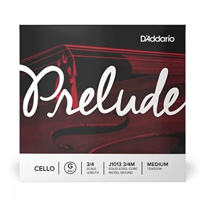 Image of D&#039;Addario J1013 3/4M Prelude 3/4 Scale Medium Tension Single G String for Cello