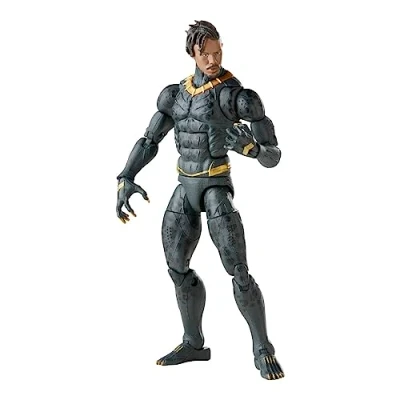 Image of Marvel F59735X0 2 Legends Series Black Panther Legacy, 6 inch Killmonger Collectible Figure and 5 Accessories, Multicolor, Standard