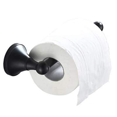 Image of Flybath Toilet Roll Holder Without Cover Brass Bathroom Paper Tissue Bar Wall Mounted, 20 cm / 7.87 inches, Oil Rubbed Bronze