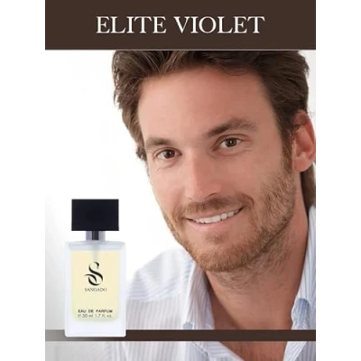 Image of ELITE VIOLET by SANGADO, Perfume for Men, 8 10 hours long Lasting, Luxury, Amber Woody, Fine French Essences, Intense, Masculine, 50 ml Spray