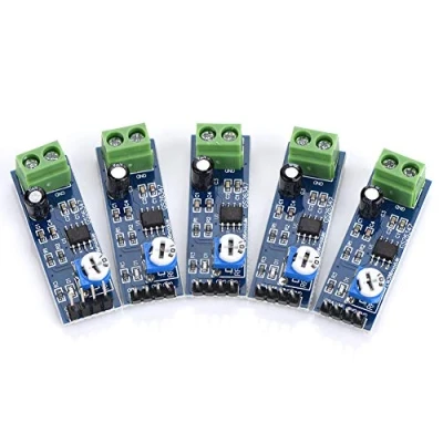 Image of 5 Pcs Mini Power Amplifier Board Audio Module, 5V 12V 200 Times Gain Volume Adjustable Control Module