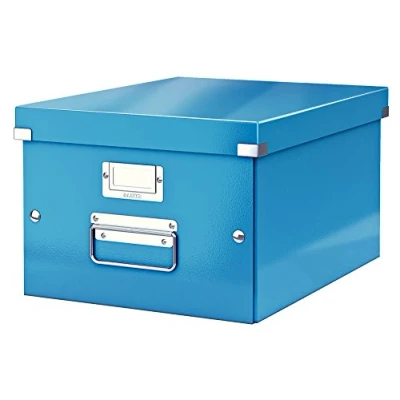 Image of Leitz A4 Storage Box, Click and Store Range 60440036, Medium, Blue