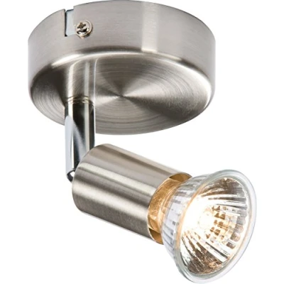 Image of KnightsBridge 230V GU10 Single Spotlight Brushed Chrome