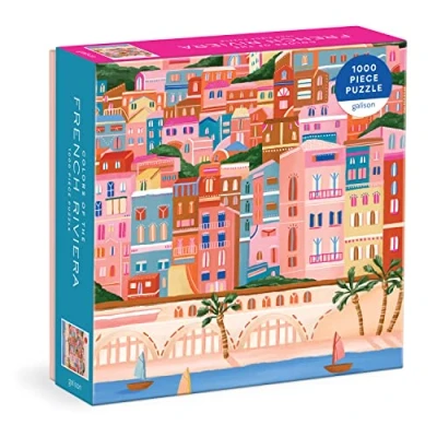 Image of Galison 9780735376120 Colours Of The French Riviera Jigsaw Puzzle, Multicoloured, 1000 Pieces