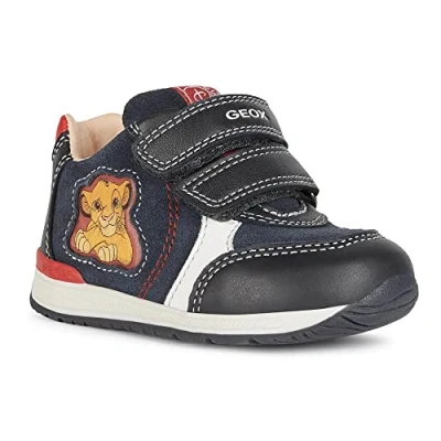 Image of Geox Baby Boys B Rishon Boy C First Steps, Dk Navy Red, 4.5 UK Child