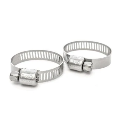 Image of Pisces 22 32mm Stainless Steel Clips Hardware Tubing Clamps for 25mm Pond Hose 2 Pack