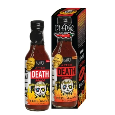 Image of After Death Sauce with Liquid Rage and Skull Key Chain
