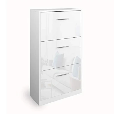 Image of Vicco Shoe tipper Gizmo, White High Gloss, 59 x 105 cm