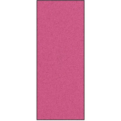 Image of vidaXL doormat rectangular pink/black 300x120 cm synthetic polyamide indoor/outdoor rug for bedroom/living room/offices
