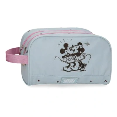 Image of Joumma Disney Kisses M&amp;M Adaptable Toiletry Bag Blue 26x16x11cm Polyester, Blue,