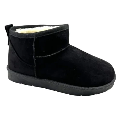 Image of sole london LADIES WOMENS FLAT ANKLE WARM FAUX FUR LINED WINTER SNUGGSLIP ON SHOES BOOTS