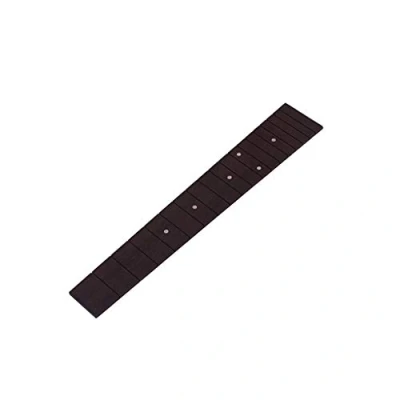 Image of Alnicov Ebony 18 Frets Ukulele Fretboard for Tenor Luthier Tool Replacement Parts