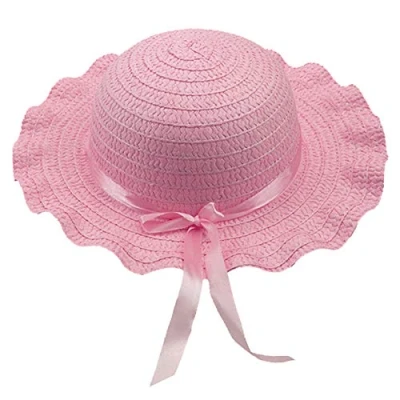 Image of Widdle Springtime Easter Novelty Dress up Pink Bonnet Summer Hat with Ribbon 1760