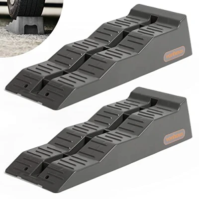Image of VonHaus Caravan Levelling Ramp Set Heavy Duty Chocks/Blocks for Keeping Motorhome, Campervan, RV, Trailer, Caravan, Car, Van Secure 3 Step Levels, Non Skid, Strong &amp; Durable, 2.5 Tonne Capacity