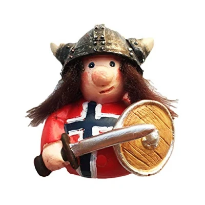 Image of Norway 3D Viking Refrigerator Magnet Resin Travel Souvenirs,Handmade Home &amp; Kitchen Decoration Fridge Collection Gift