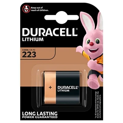 Image of Duracell Ultra M3A DL223 Alkaline 6 V Camera Battery