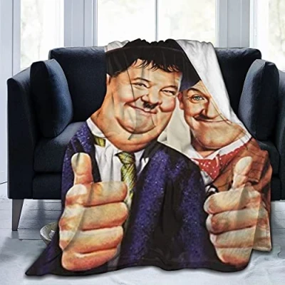 Image of Ultra Soft Fluffy for Laurel and Hardy Throw Blankets Warm Flannel Micro Fleece Blanket,for Bedding,Couch,Sofa,Bed40&quot;x30&quot;