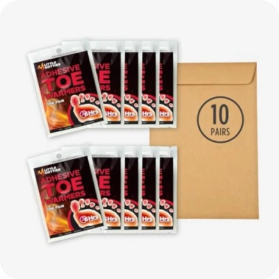 Image of Little Hotties Toe Warmers 10 Ct Adhesive Foot for Cold Weather Comfort