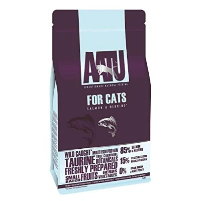 Image of AATU 85/15 Dry Cat Food, Salmon, High Protein, Grain Free Recipe, No Artificial Ingredients, 1 kg