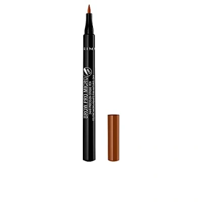 Image of Rimmel London Brow Pro Micro 24HR Precision Stroke Pen, Microfilling Felt Tip, Honey Brown, 1 ml