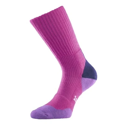 Image of Mens and Women&#039;s 1 Pair 1000 Mile &#039;Tactel&#039; Fusion Walking Socks In 2 Colours Mauve 6 8.5 Ladies