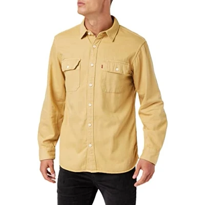 Image of Levi&#039;s Men&#039;s Jackson Worker Shirt Tan Garment Dye (Neutral) S