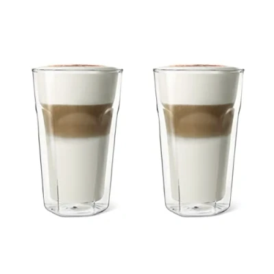 Image of Leopold Vienna Double Walled Glass Latte Macchiato, 8.6 x 13.3 cm