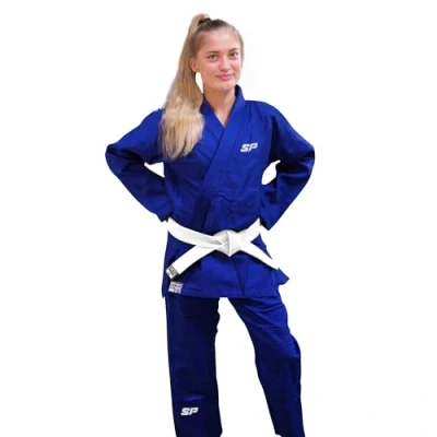 Image of Starpro Durable Single Weave Judo Gi Many Sizes 350 Grams Suit for Training, Uniform Men Women &amp; Kids with White Belt…