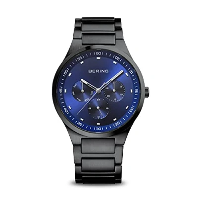 Image of BERING Men Analog Quartz Classic Collection Watch with Stainless steel Strap &amp; Sapphire crystal 11740 727