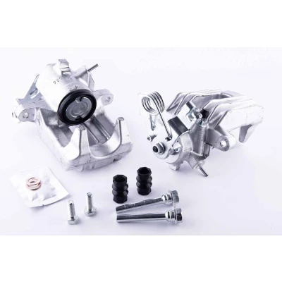 Image of 8E0615423B, 8E0615423G Brake caliper HELLA 8AN 355 783 671 Aluminium without holder AUDI: A4 B7 Avant, B6 Saloon, SEAT: Exeo Saloon