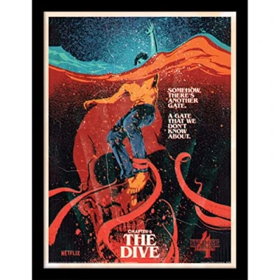 Image of Pyramid International Stranger Things Poster (The Dive Design) 30cm x 40cm Official Merchandise ​