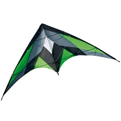 Image of CIM Katana Green Children Sailboat Kite Medium Wind Range, Incl Steering Lines, Ages 8+