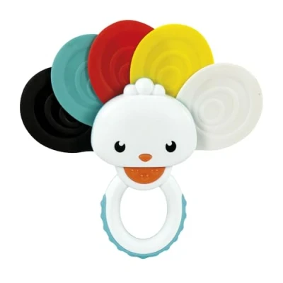 Image of Clementoni 17325 Peacock View Rattle, Multi Coloured