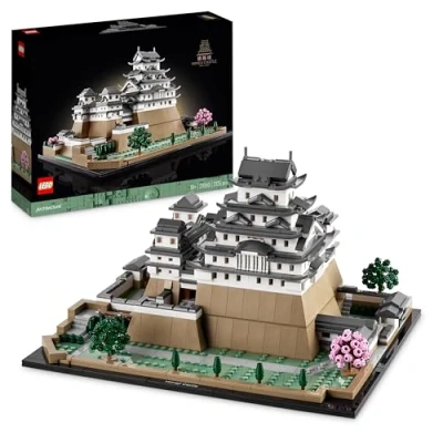 Image of LEGO Architecture Himeji Castle Set, Landmarks Collection Model Building Kit for Adults, Gift Idea Fans of Creative Gardening and Japanese Culture, Includes Buildable Cherry Blossom Trees 21060