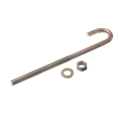 Image of 24 X Hook Bolt FIXINGS M8 160MM ZY ZINC Plated Rust Resistant