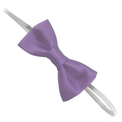 Image of Great British Tie Club Children&#039;s Satin Elastic Bow Ties (Lilac)