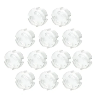 Image of Offgridtec® Pack of 12 Child lock for socket protection, plug in caps, transparent