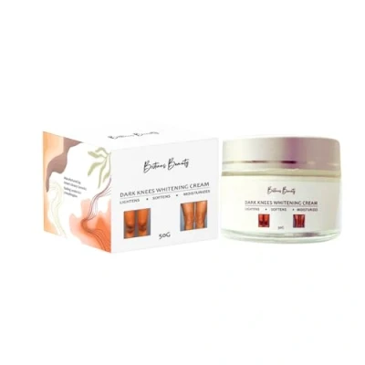 Image of Britain&#039;s Beauty Dark Knees Whitening Cream Lightens, Softens, Moisturizes &amp; Elbows, Vitamin Enriched Formula, 50g