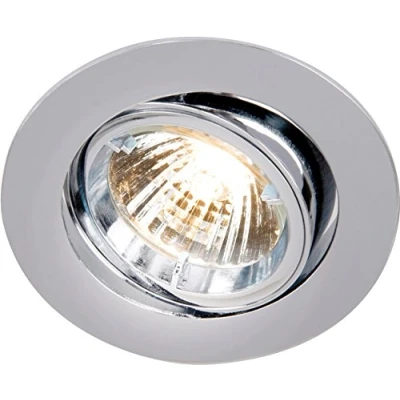 Image of KnightsBridge IP20 230V GU10 Chrome Recessed Tilt Twist &amp; Lock Downlight