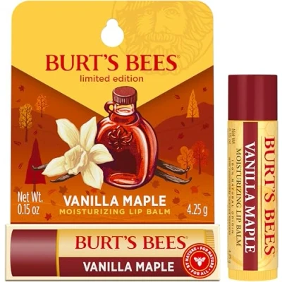 Image of Burts Bees Vanilla Maple Moisturizing Lip Balm Blister for Unisex 0.15 oz