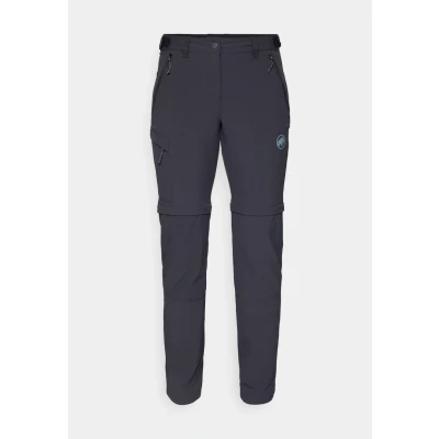 Image of Mammut Runbold IV Zip Off Pants Women Outdoor Trousers for Hiking, Convertible into Shorts, Stretch Fit, Durable &amp; Breathable Black, 36