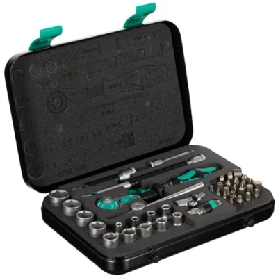 Image of Wera 8100 SA 2 Zyklop Speed Ratchet, Sockets, Bits and Accessories Set, 1/4&quot; Drive, 42PC, 05003533001