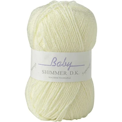Image of James C Brett Baby Shimmer DK Wool/Yarn BS9 Cream