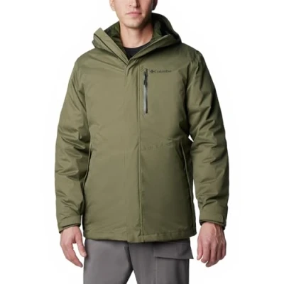 Image of Columbia Men&#039;s Oak Harbor Interchange Jacket, 3 In 1 Winter Coat, Stone Green, XL