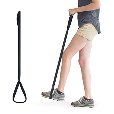 Image of RMS 35 Inch Long Leg Lifter Durable &amp; Rigid Hand Strap Foot Loop Ideal Mobility Tool for Wheelchair, Hip Knee Replacement Surgery (35 Long)