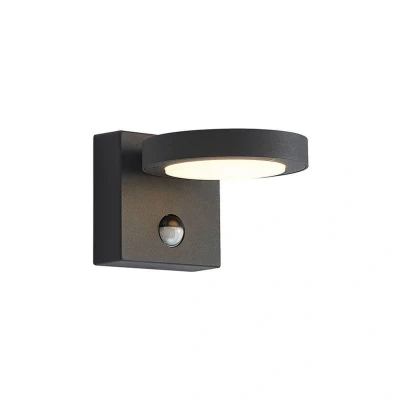 Image of Lucande Belna LED wall lamp, graphite, sensor