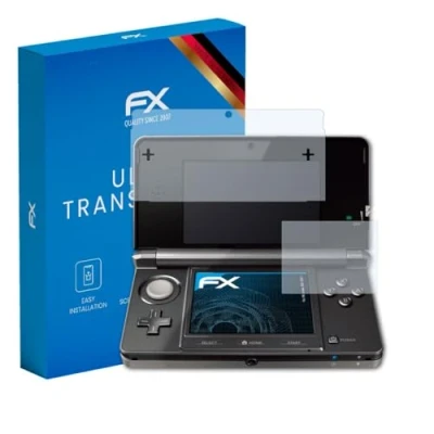 Image of atFoliX Screen Protection Film compatible with Nintendo 3DS 2011 Protector, ultra clear FX Protective (Set of 3)